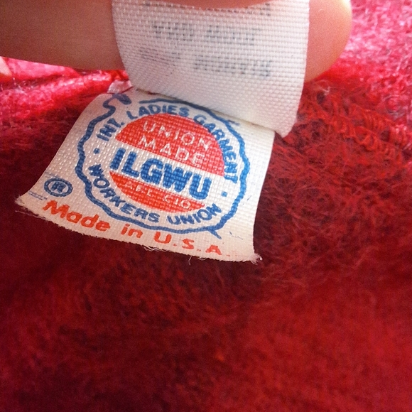 EUC Vintage union tag 85% mohair & wool red plaid blazer - Picture 9 of 13